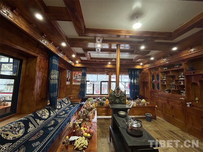 图为西藏昌都市洛隆县白达乡白托村发展特色民宿