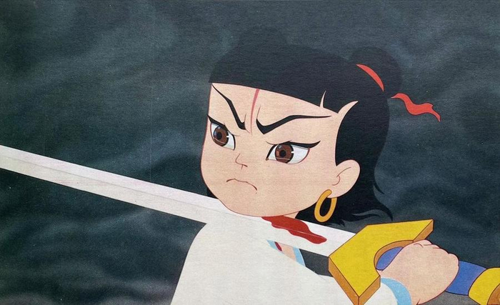 1979年动画电影《哪吒闹海》中的哪吒