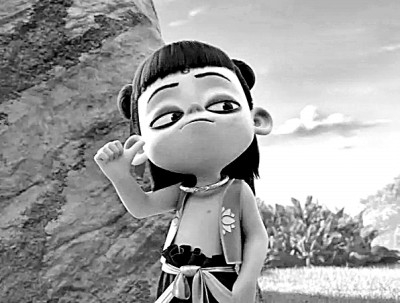     2025年动画电影《哪吒之魔童闹海》中的哪吒 资料图片