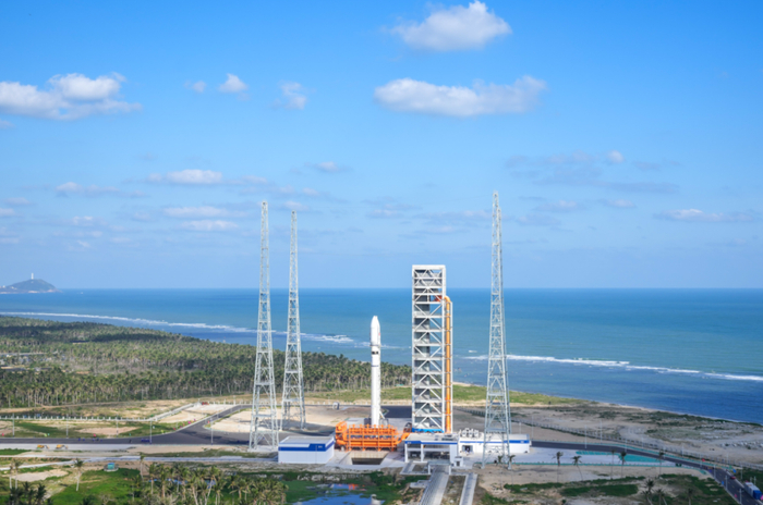 海南商业航天发射场二号工位。海南日报全媒体记者 武威 摄