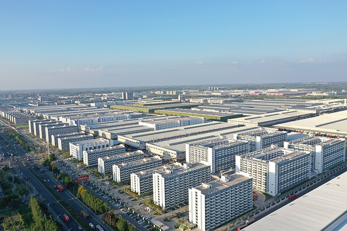 比亚迪合肥基地厂区外景。孔根龙摄