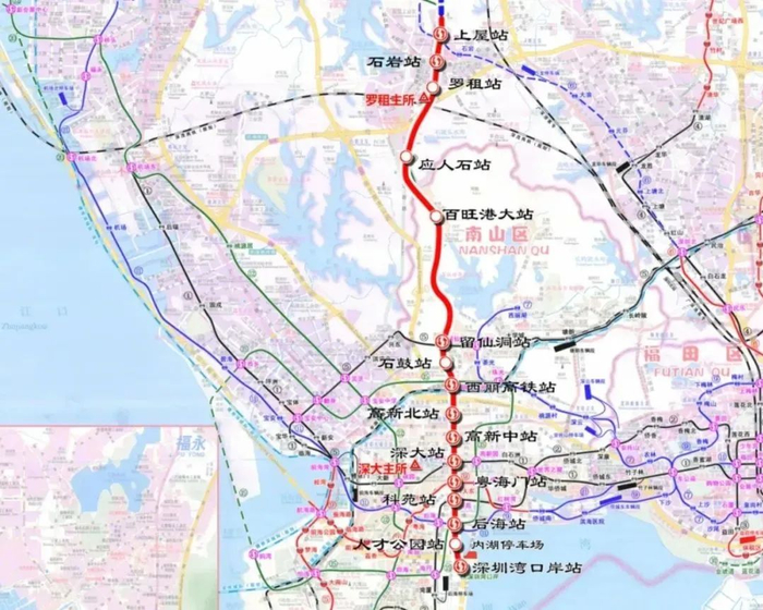 13号线一期线路示意图（站名以实际建成为准）