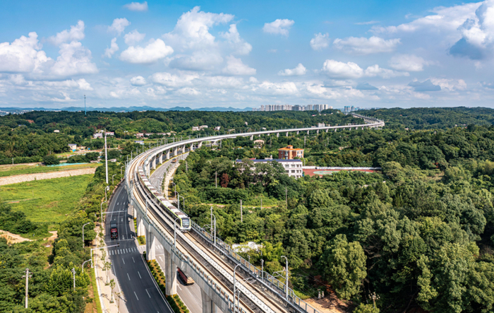 ▲长株潭城际轨道交通西环线。（图源：中国交通报）