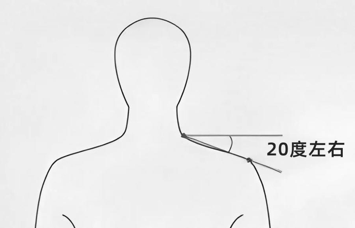 正常体态的肩膀