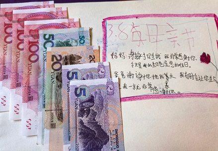 2025年3月8日,儿子思宇过生日,手写给妈妈的祝福贺卡