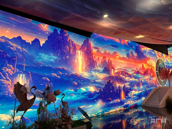 “泰山神启”跨维数字体验馆（央广网发  秦浩摄）