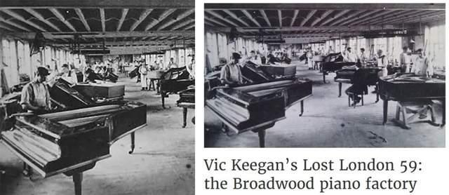 左图为斯坦梅尔钢琴网站图，右图为著名的伦敦布罗德伍德钢琴厂照片