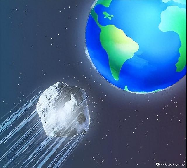 图片说明：小行星示意图