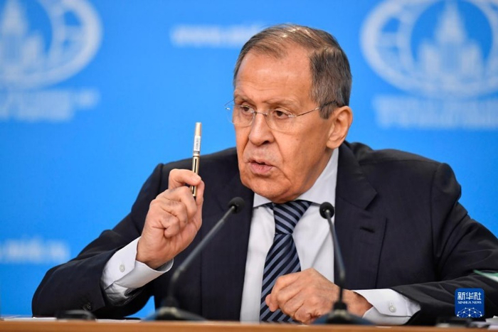 俄罗斯外交部长拉夫罗夫。图源：新华社