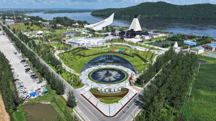 四排赫哲风情旅游园区（央广网发  饶河县委宣传部供图）