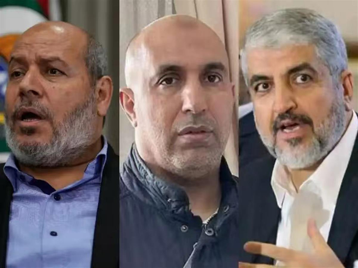 从左至右：哈利勒·海亚、扎赫尔·贾巴林和哈立德·迈沙阿勒（图源：齐鲁壹点）