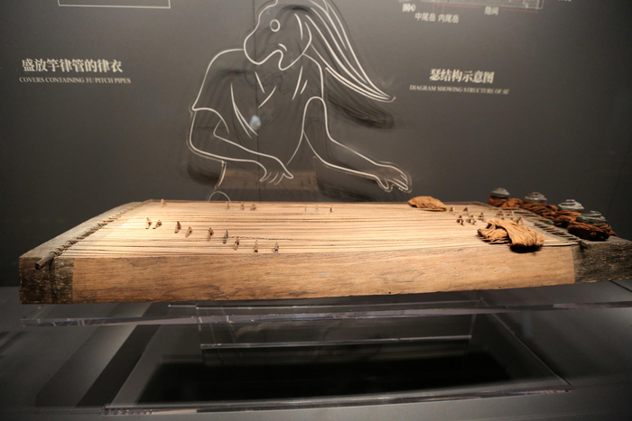 马王堆二十五弦瑟（辛追墓出土） 图据视觉中国