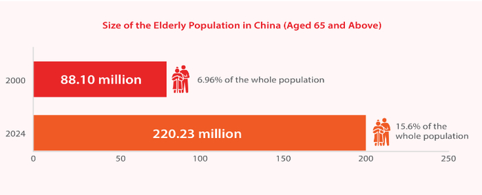 图 / 中国老年人口规模（65岁及以上）