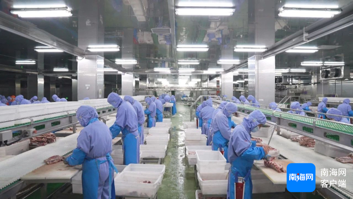 大庄园进口牛羊肉加工生产车间。受访者供图