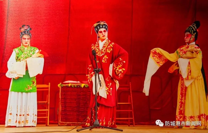 防城采茶戏表演。（资料图）