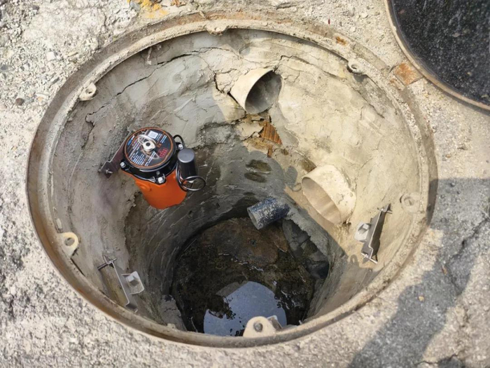 “井室气漏检测仪”安装图