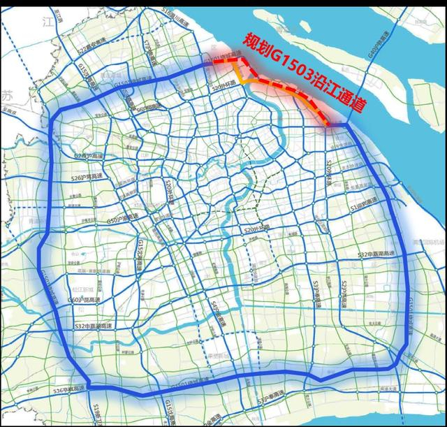 郊环线沿江通道由郊环隧道以及位于两区的接线道路组成。（注：此图为2022年资料图）
