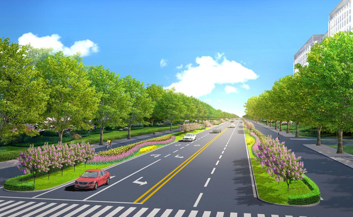 丁香大道效果图。平谷区委宣传部供图