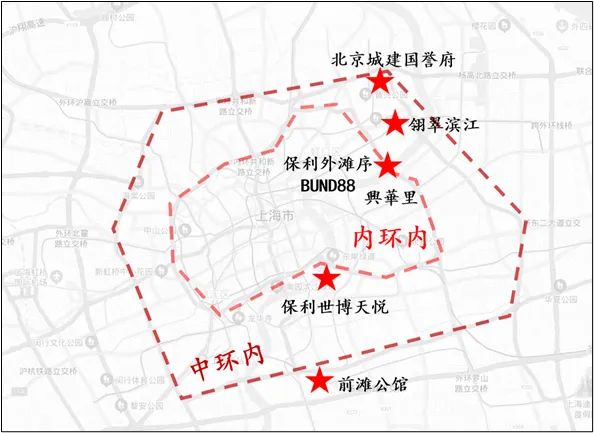 部分洋房项目分布示意图，供参考