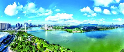    广西南宁邕江风景。水利部供图