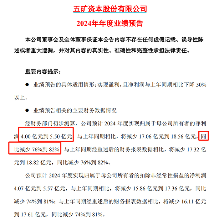 图片来源：五矿资本官网公告