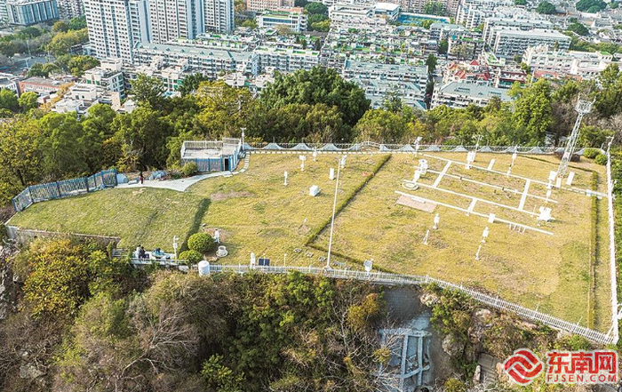 俯瞰福州国家气候观测站。 福建日报记者 张静雯 摄