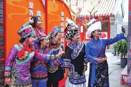 ▲中华民族共同体体验馆甘肃体验项目。图片来源：甘肃日报