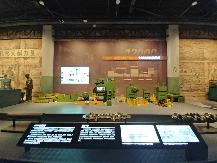 12000吨锻压线的模型。