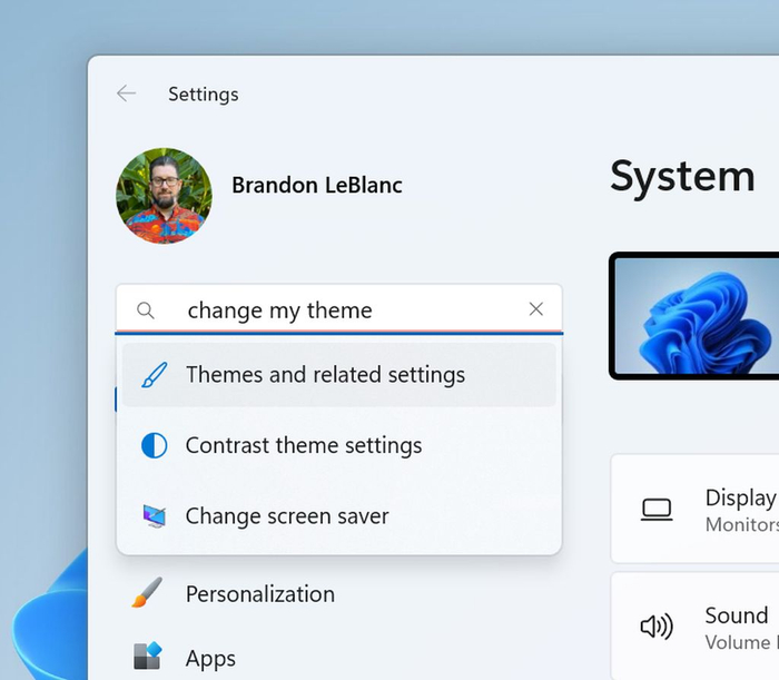 在设置应用中使用自然语言更改设置