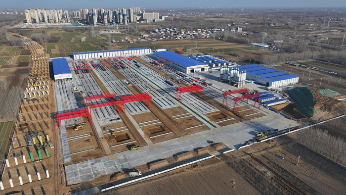 京雄高速二期施工现场一瞥。