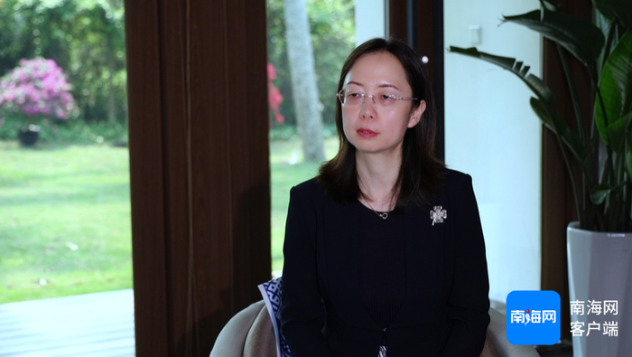 海南省服务于利用博鳌亚洲论坛联席会议工作机制领导小组办公室（海南省外事办）副主任尚静。记者 林鸿羽 摄