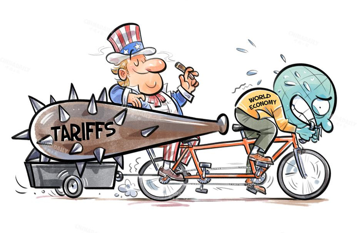 　　美国关税政策恐将拖累全球经济。（作者：中国日报 李旻）