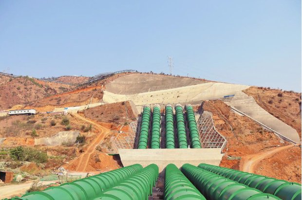 滇中引水工程大理Ⅱ段施工2标甸头倒虹吸压力钢管安装完成。 通讯员 钱青青 摄