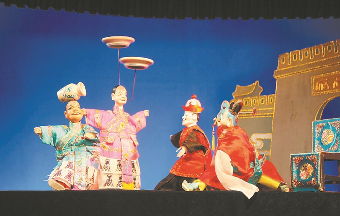 漳州布袋木偶经典剧目《大名府》（受访者供图）