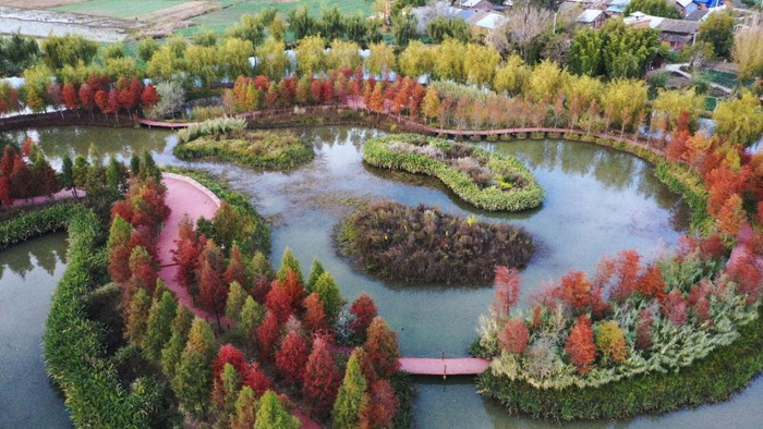 冬日里的曲靖市麒麟区景色（无人机照片，资料图）