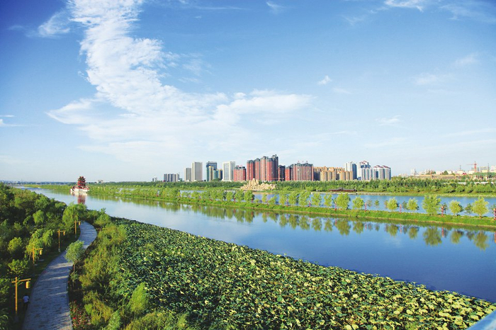 汾河临汾段风光。王一霖摄