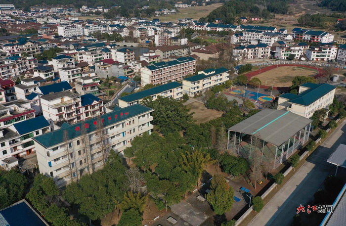 俯瞰中国工农红军东固民族黄公略红军中学（受访者供图）