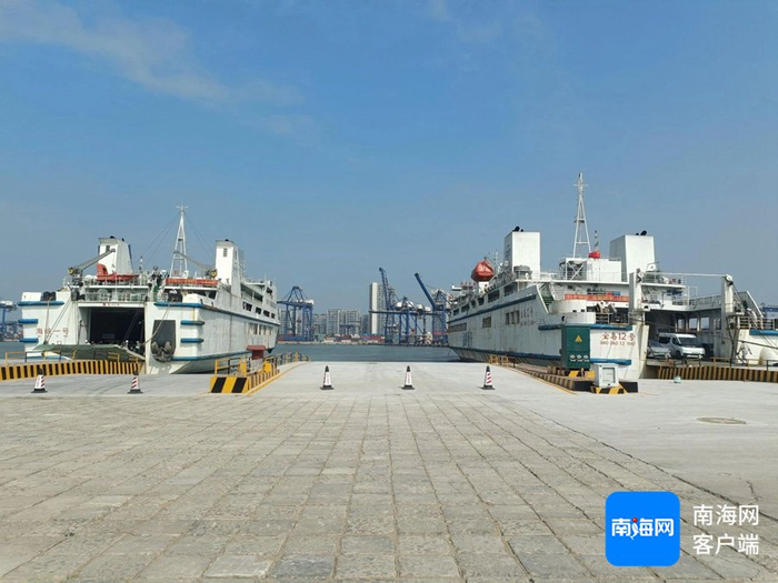 海口秀英港16号泊位。海峡股份供图