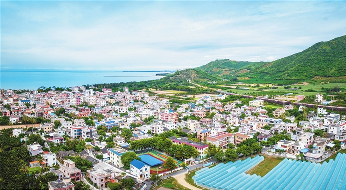 　梅西村全景。崖州区委宣传部供图