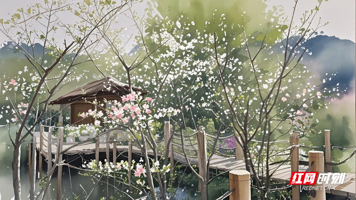 桃花岛上好时光。