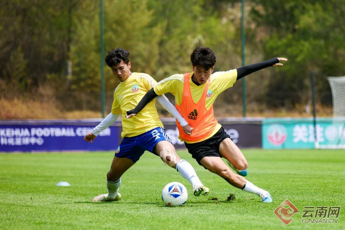 赛前训练图 周罗希 摄