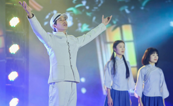 ▲情景剧《百年星火》。