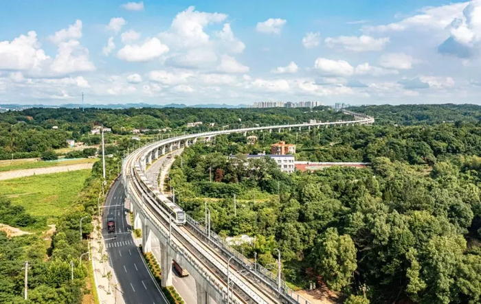 ▲长株潭城际轨道交通西环线一期。（图源：长沙地铁）