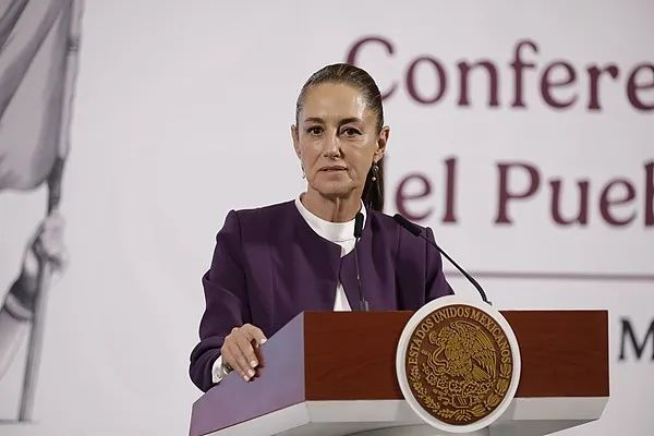 △墨西哥总统辛鲍姆（资料图）