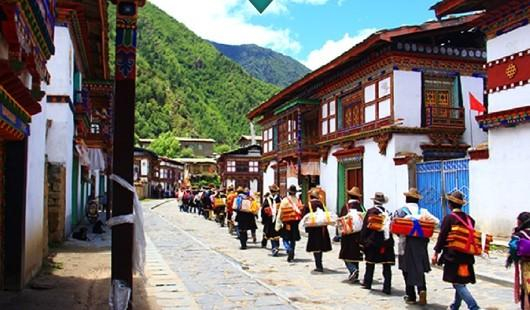 太昭古城街景 供图 工布江达县委宣传部