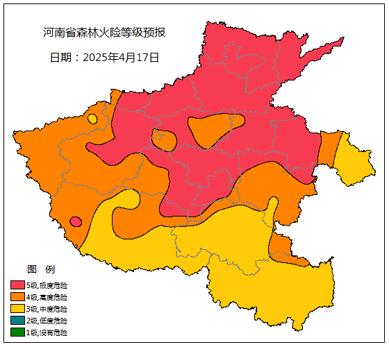 预报来源：河南省气象台2025年4月15日12时预报