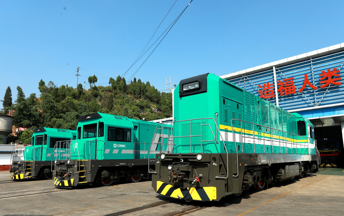 中车资阳公司研制的新能源机车
