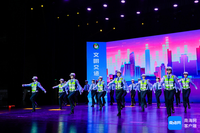 海南政法职业学院学生表演。受访者供图