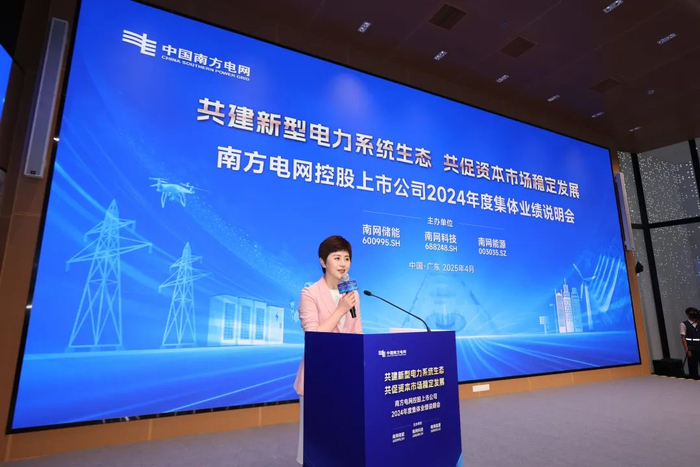 南方电网控股上市公司2024年度集体业绩说明会现场
