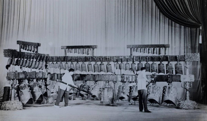 1978年8月1日曾侯乙编钟原件演奏会现场